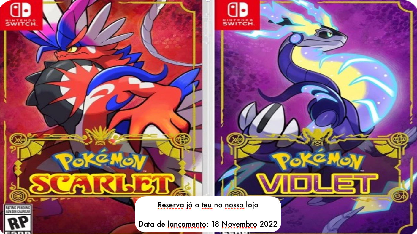 Jogo Nintendo Switch - Pokémon Scarlet e Pokémon Violet