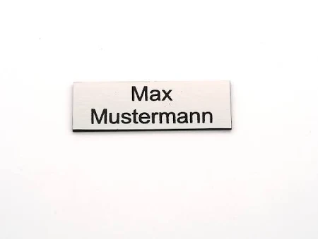 graviertes Schild