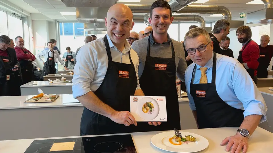 Partecipanti al Team Building The cooking Game