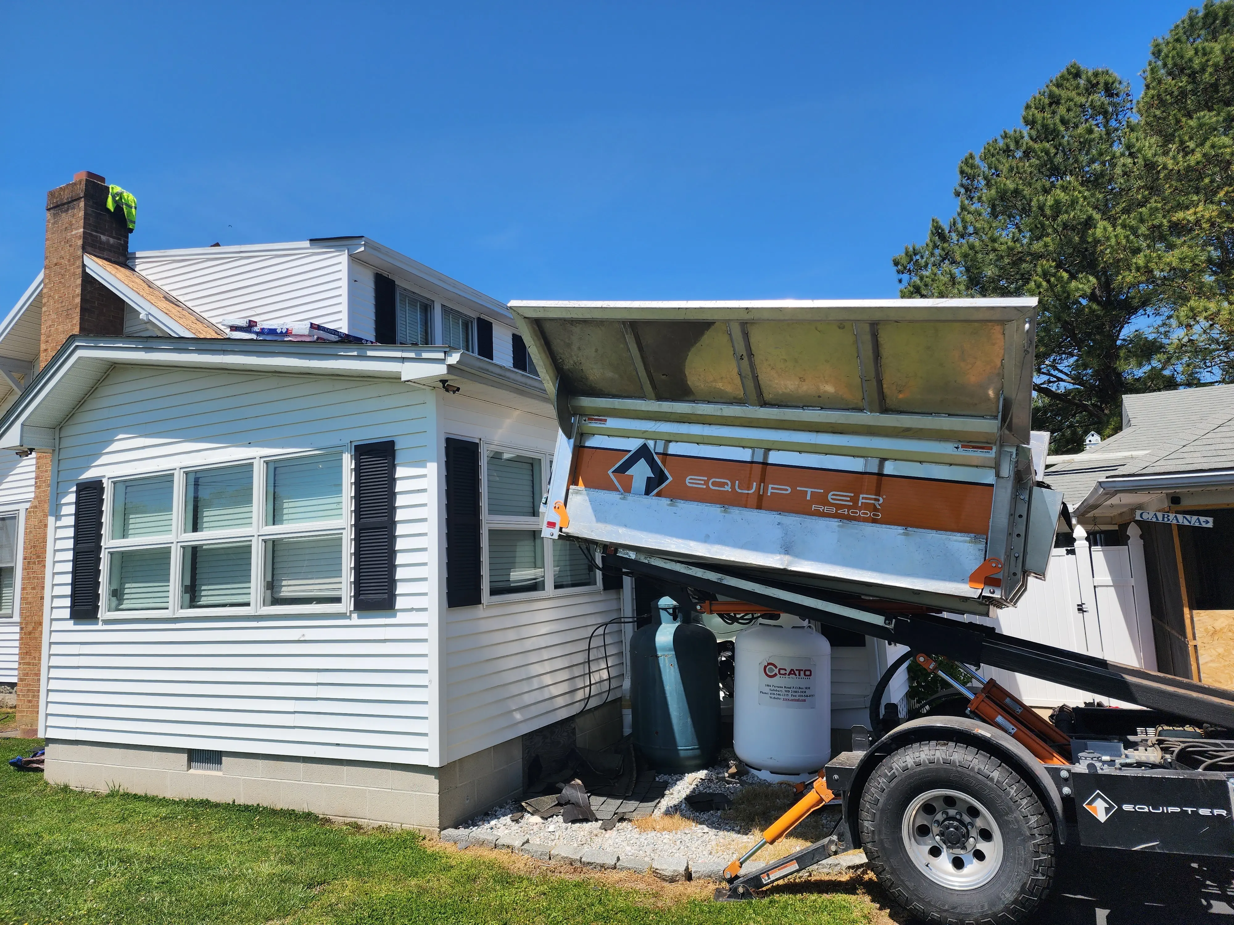 Equipter During Roof Tear Off