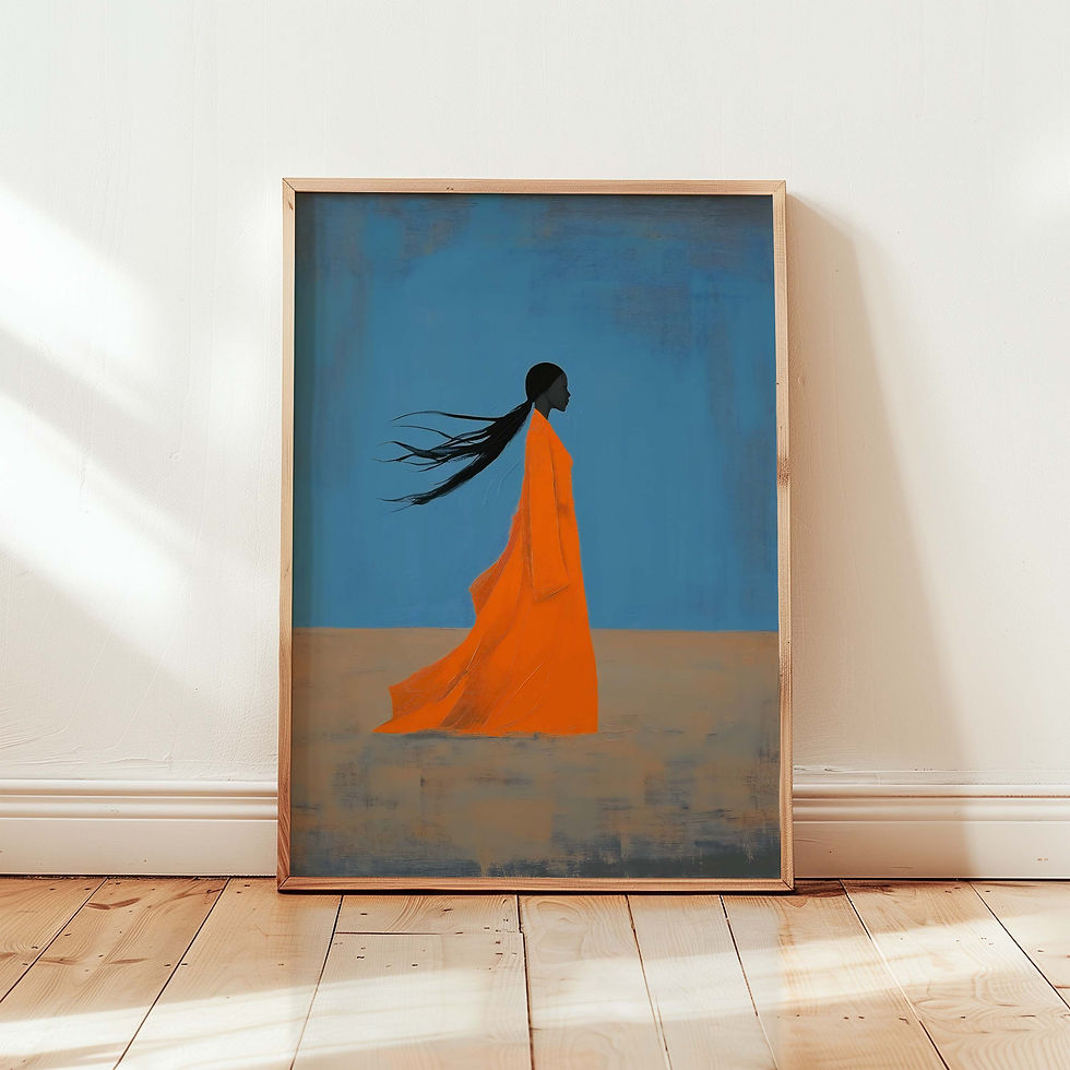 Thumbnail: Black Woman Portrait Art Print