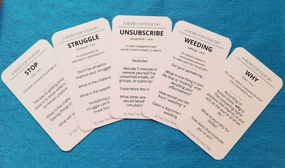 Thumbnail: A Word For Your Day - Creating Positive Interruptions Card Set