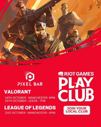 Riot play club, LAN gaming centre for League of Legends and Valorant