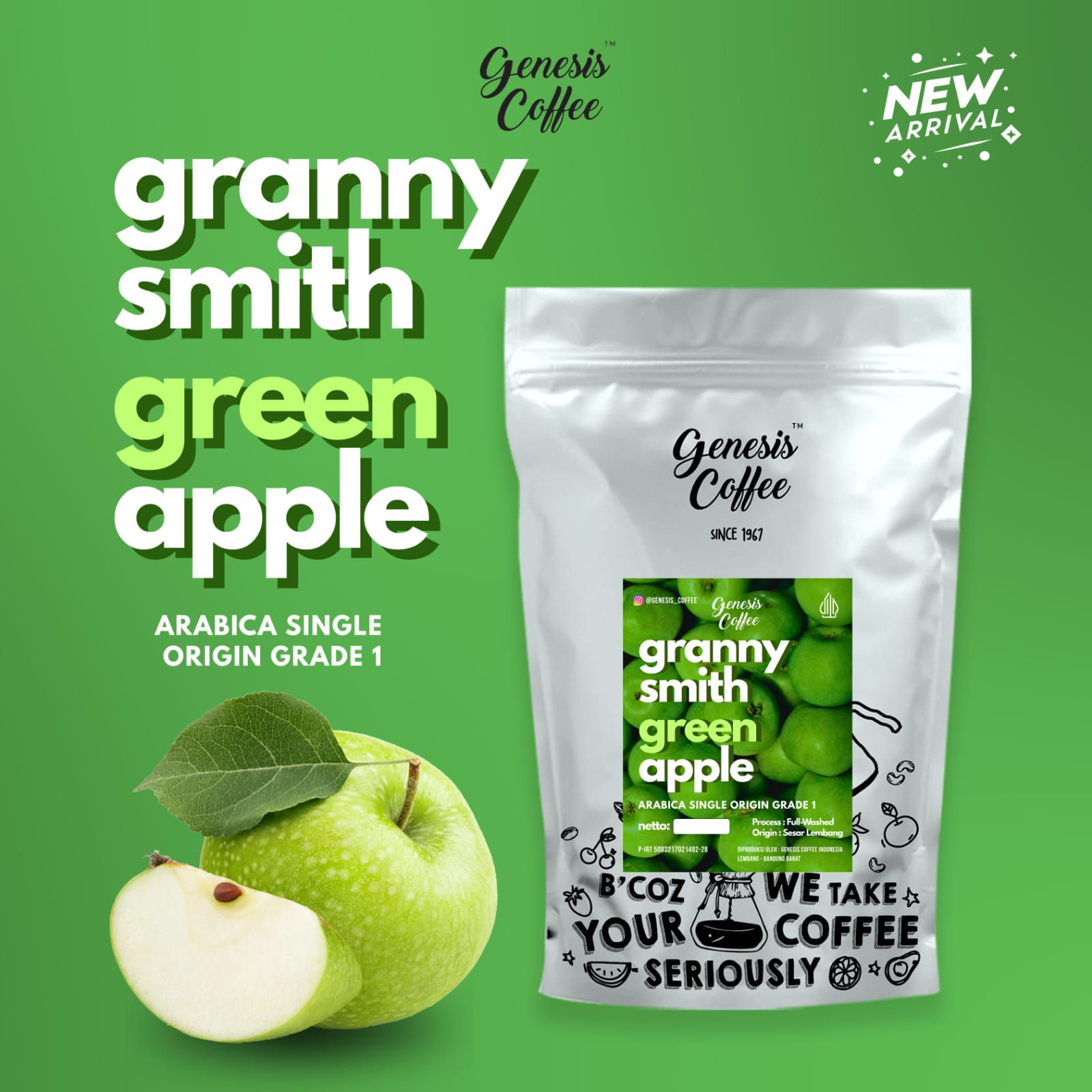 Granny Smith Green Apple / Arabica Coffee