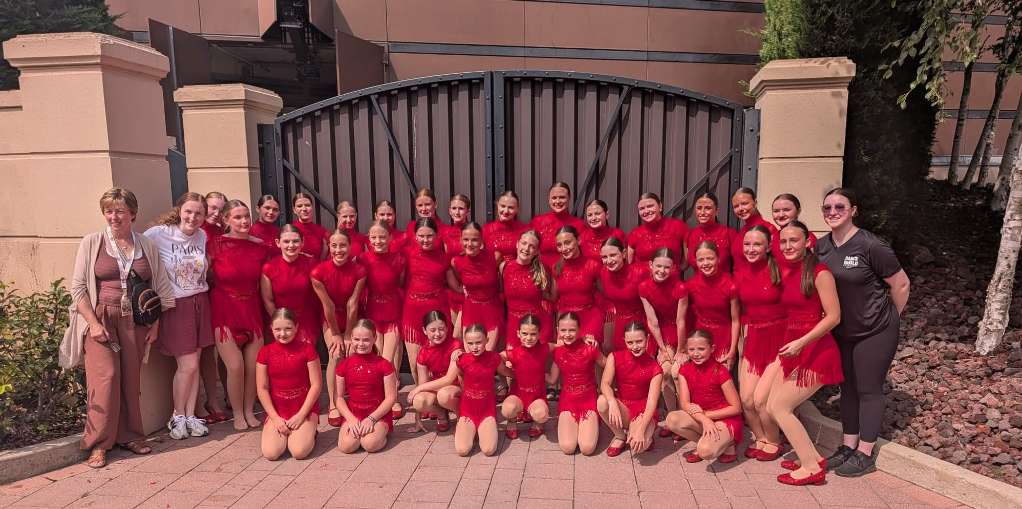 KNM Danceworks Team 2026 - Group photo at Disney's Dance the World, Paris.  Submitted Photo.
