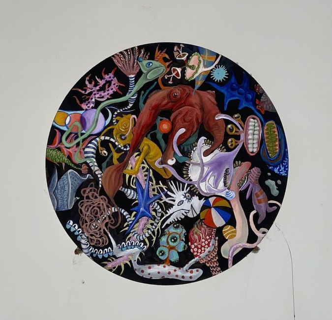 Mysterium Concrescentia- painting by sahil betigeri