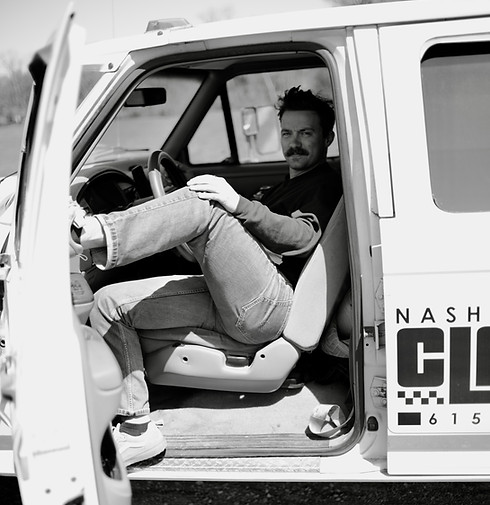 man in truck