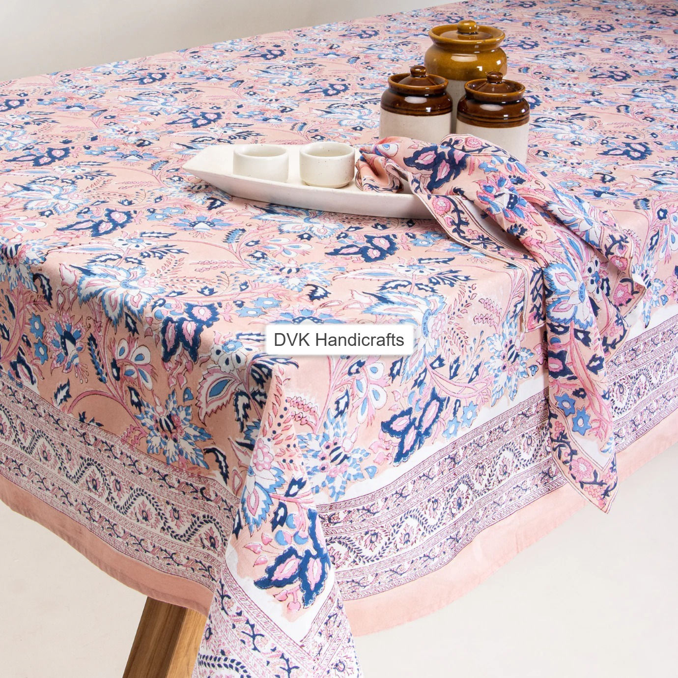 Nappe Roseraie – Rose poudré – 150x230 cm