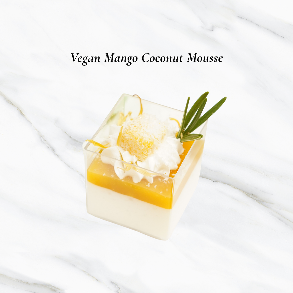 Sweet Canape - Vegan Mango Coconut Mousse