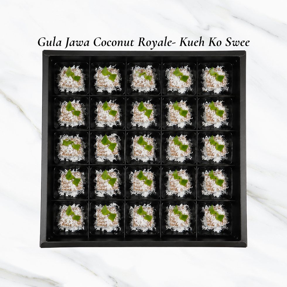 Nyonya Kueh Canape - Gula Jawa Coconut Royale (Kueh Ko Swee)