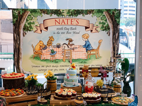 Winnie the Pooh Dessert Table Singapore