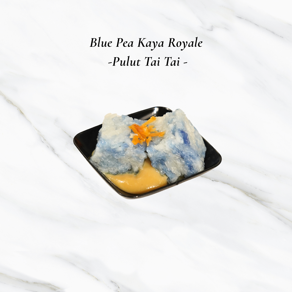 Nyonya Kueh Canape - Blue Pea Kaya Royale (Pulut Tai Tai)
