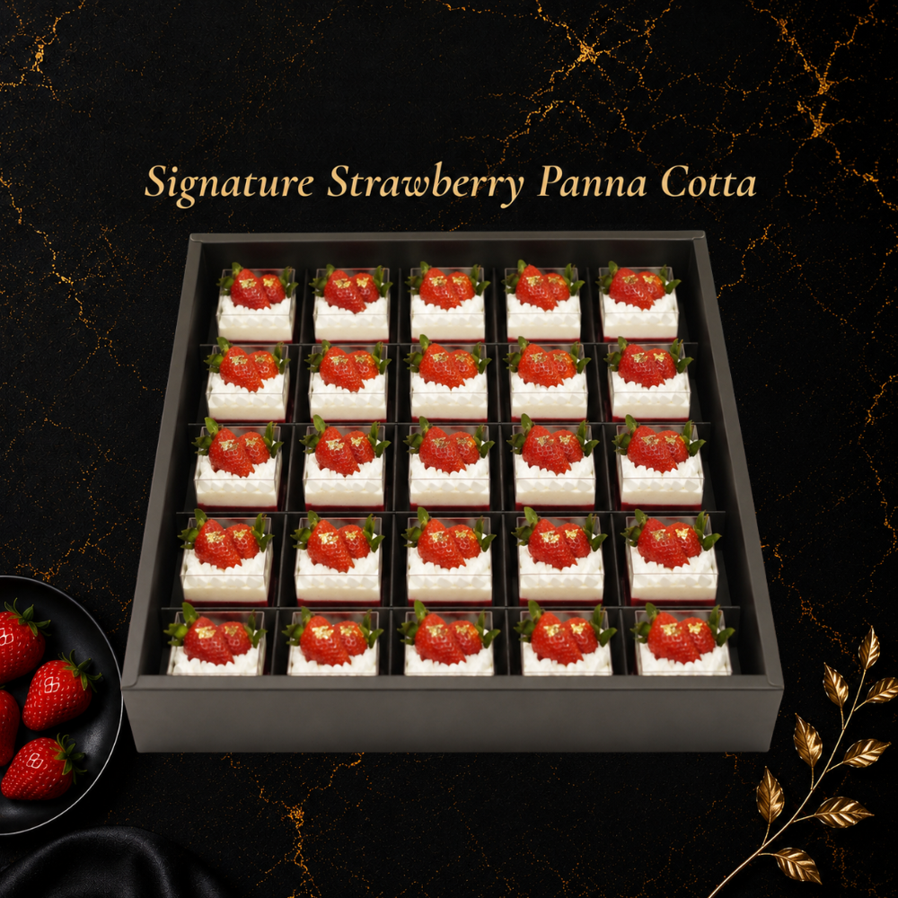 Sweet Canape - Strawberry Panna Cotta Shooter