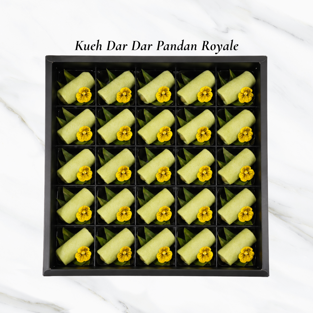 Nyonya Kueh Canape - Kueh Dar Dar Pandan Royale