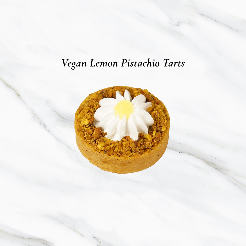 Vegan Lemon Pistachio Tarts