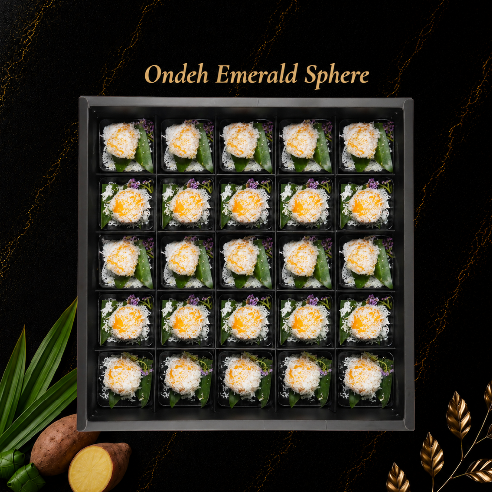 Nyonya Kueh Canape - Ondeh Emerald Sphere