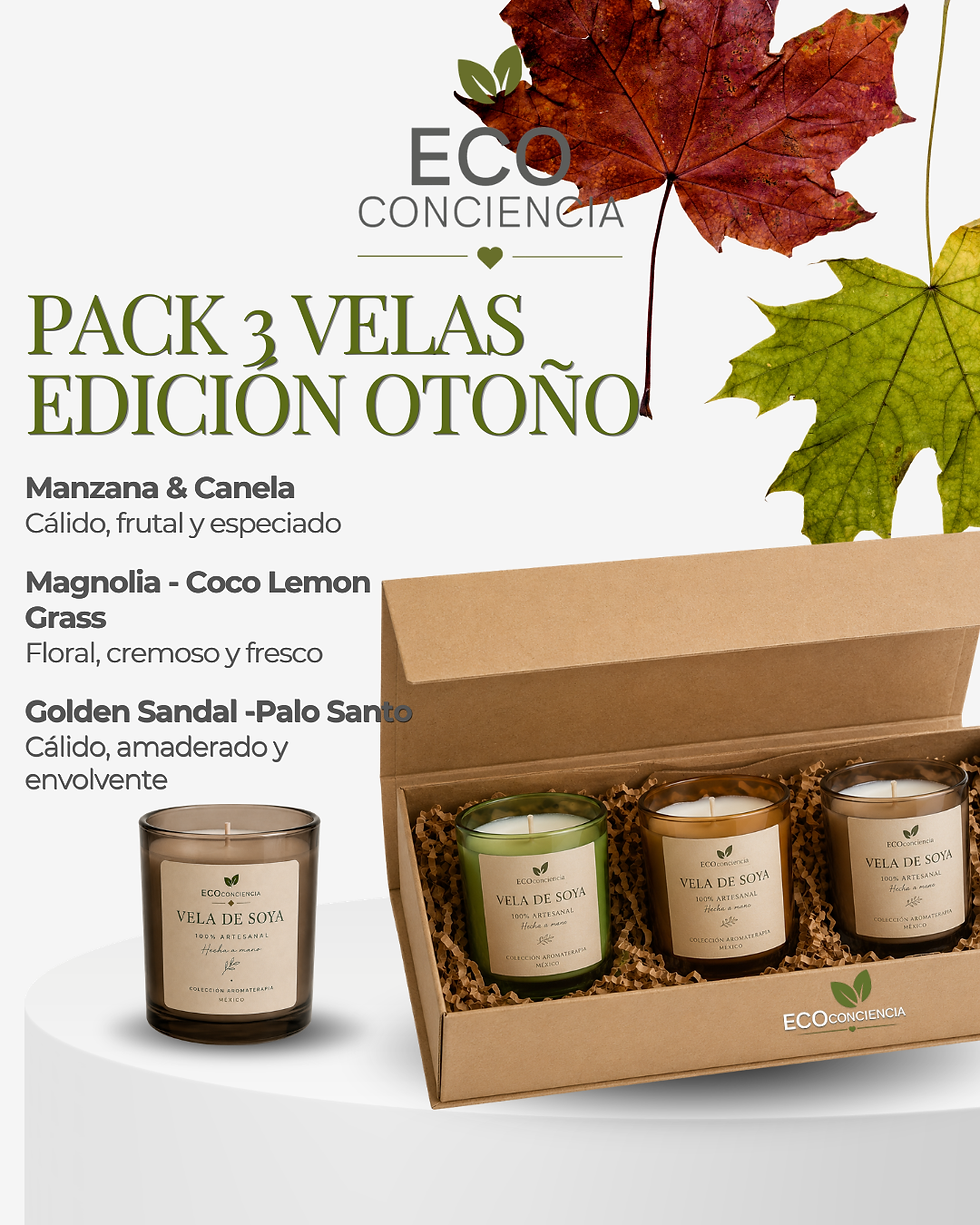 Kit Velas Aromáticas de Otoño