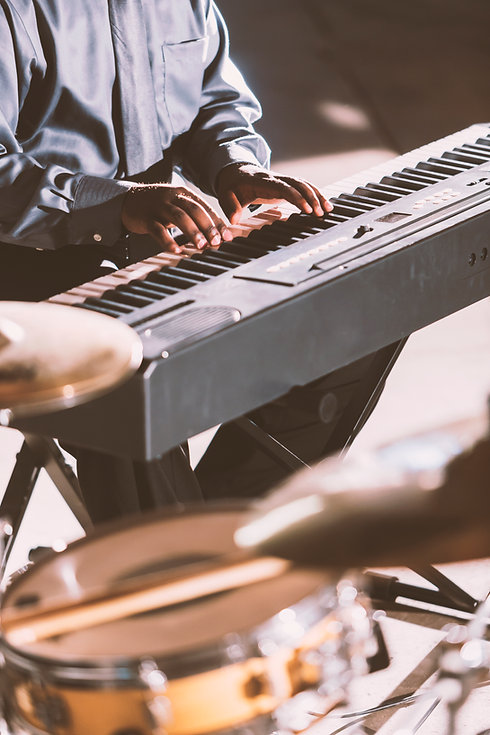 Musician Playing Keyboard