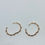 Thumbnail: 14 Karat Gold Bamboo Hoops