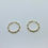 Thumbnail: 14 Karat Gold Bamboo Hoops