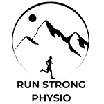 Run Strong Physio Logo. Running in the mountains