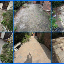 The block paving hadn't been laid well, resulting in very large gaps, this 
