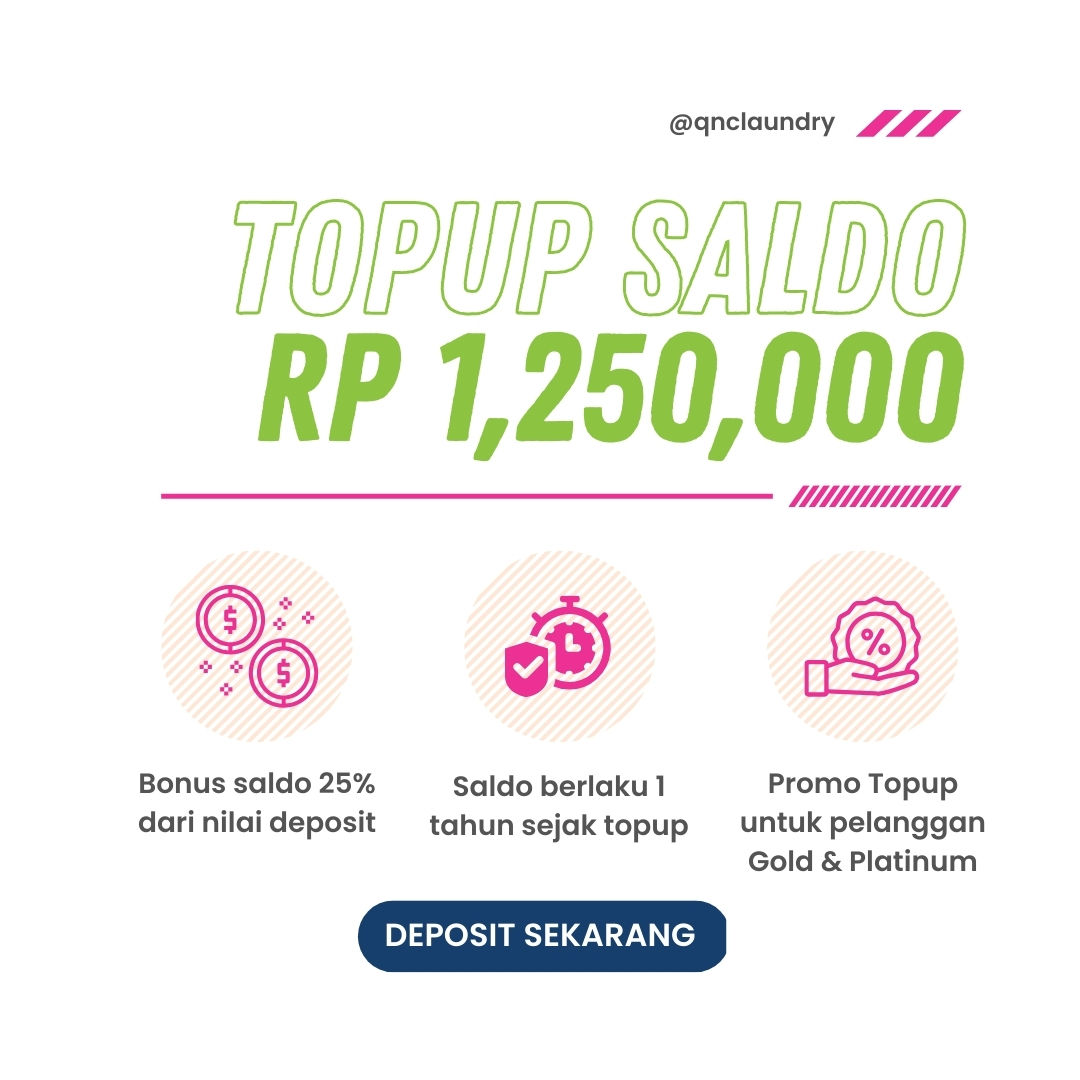 Topup Saldo Langganan Rp 1,250,000