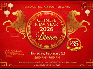 Please Join Us For Our Chinese New Year Dinner Celebration!