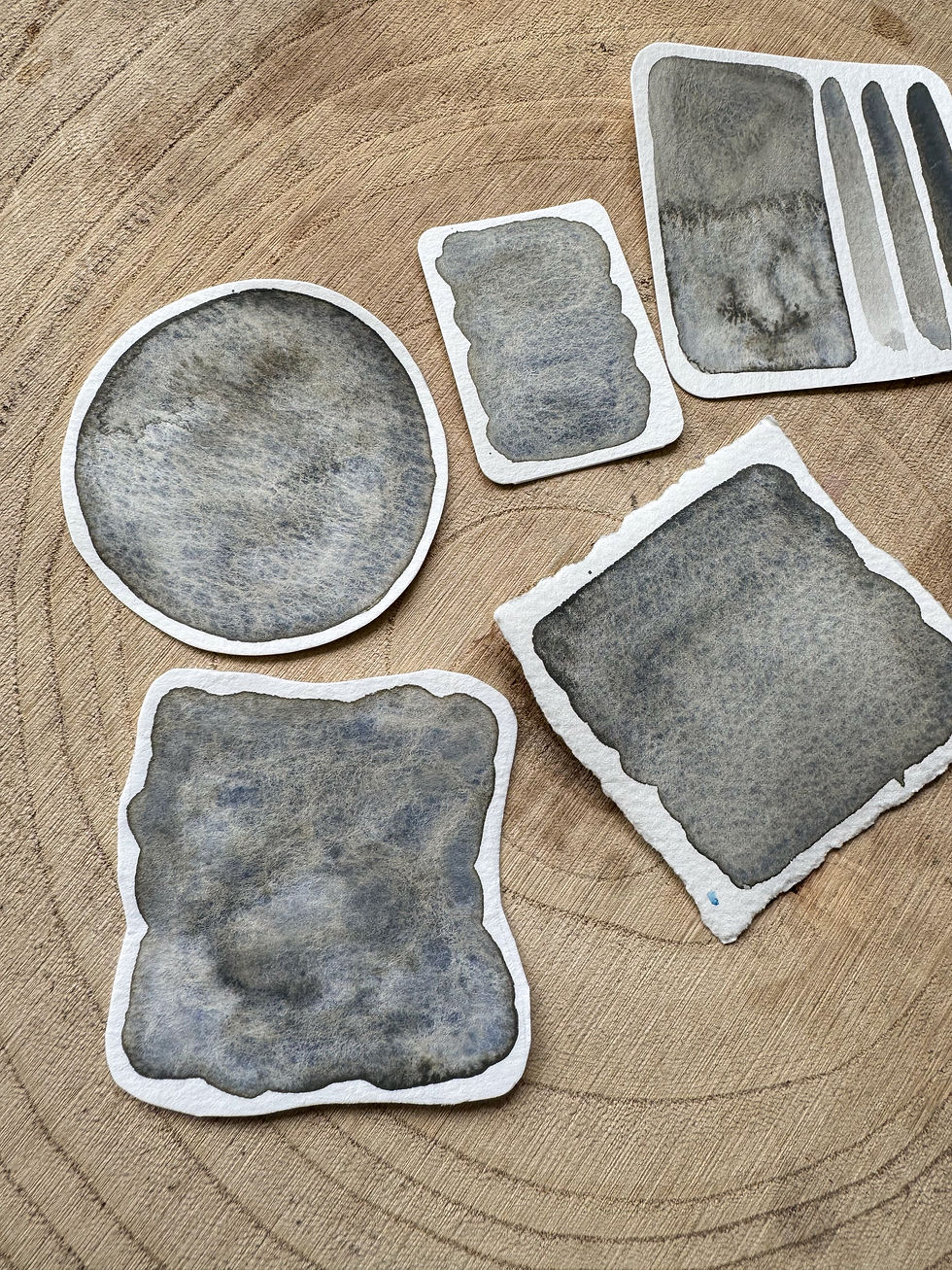 Miniaturbild: Dark fog- handgemachte Profi Aquarellfarbe, granulierend