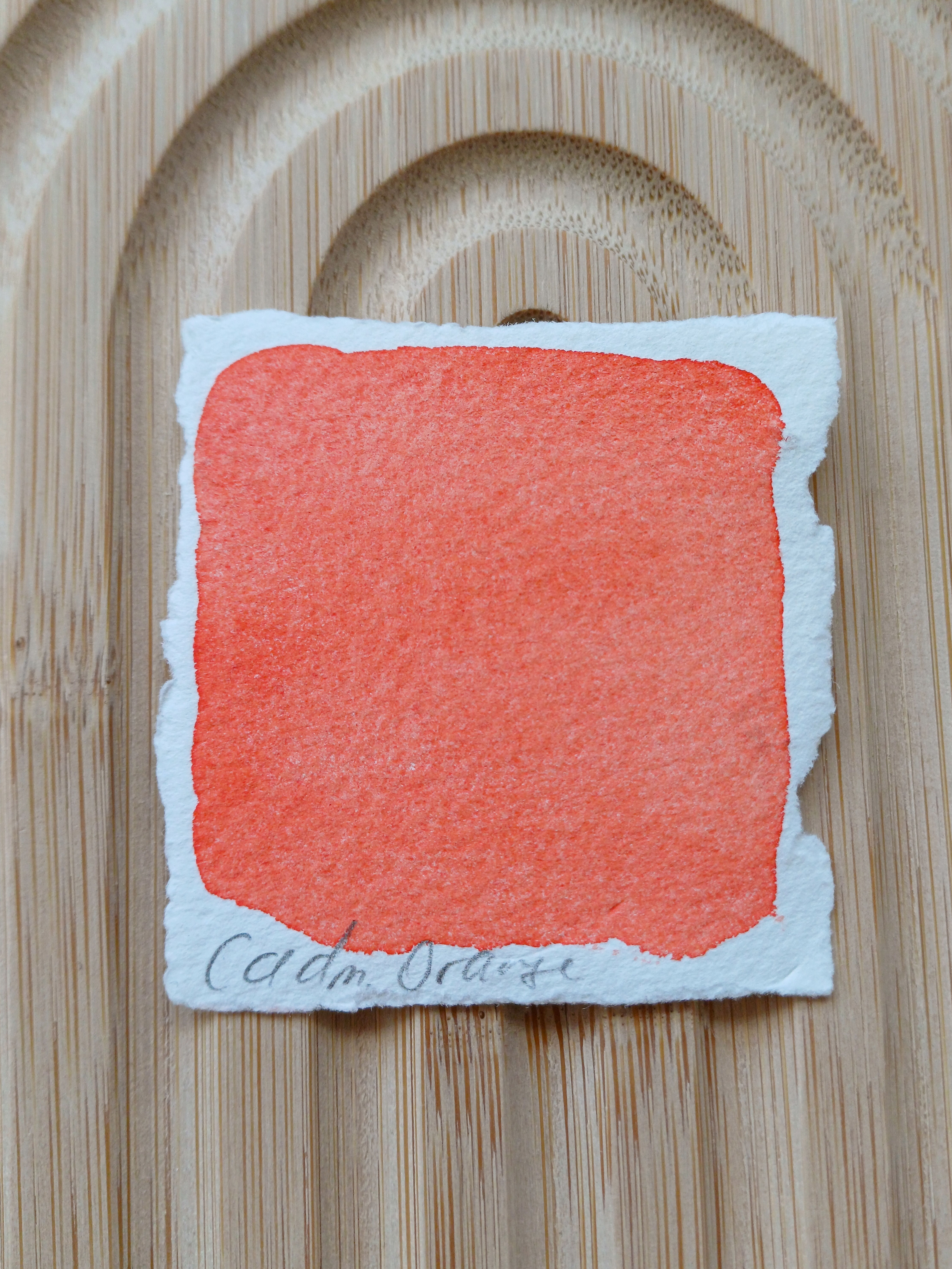 Cadmium orange mittel -Hochwertige orangene Künstlerfarbe, handgemacht