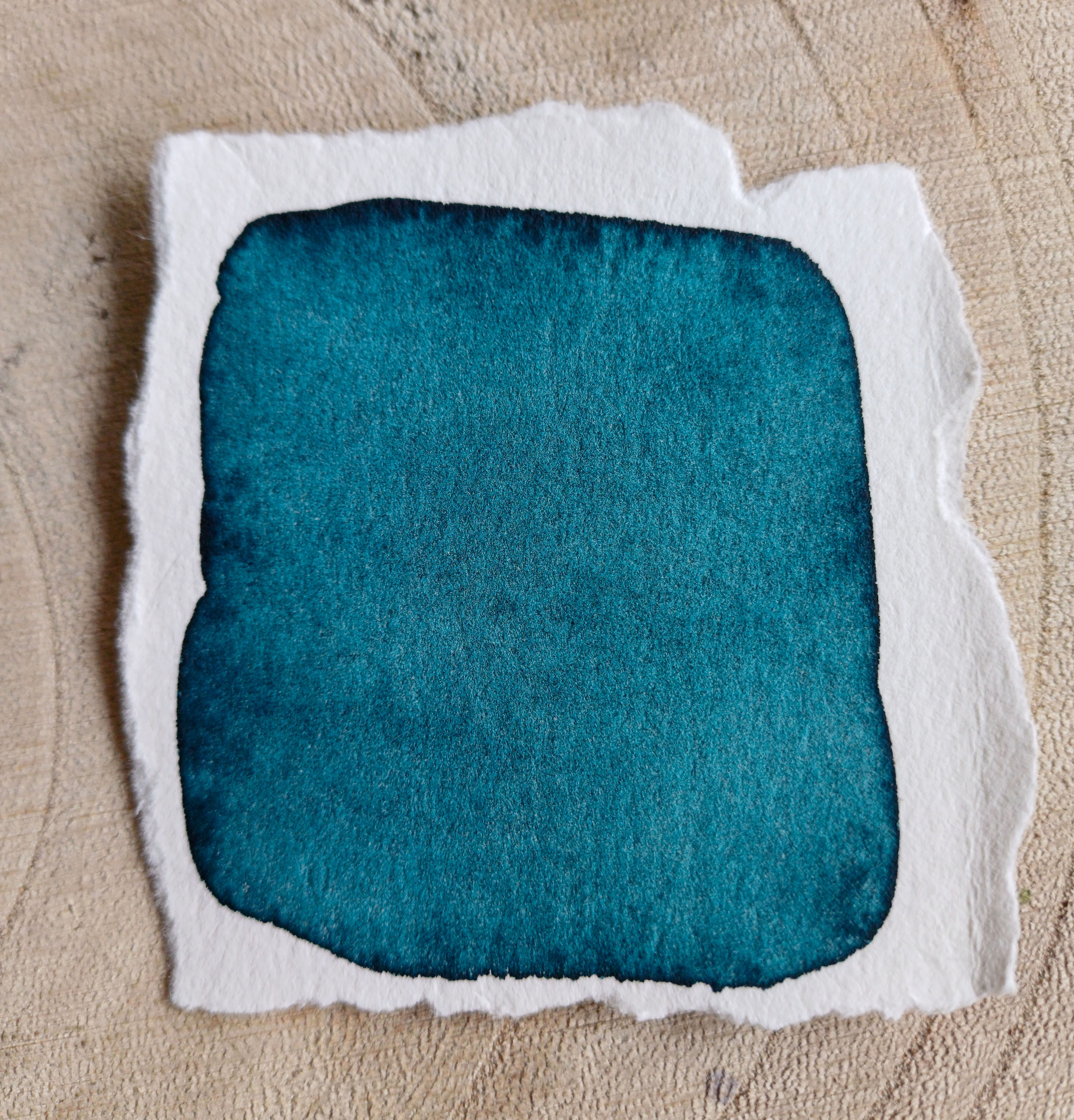 Dunkel Türkis -Handgemachte blaue Aquarellfarbe in Künstlerqualität,