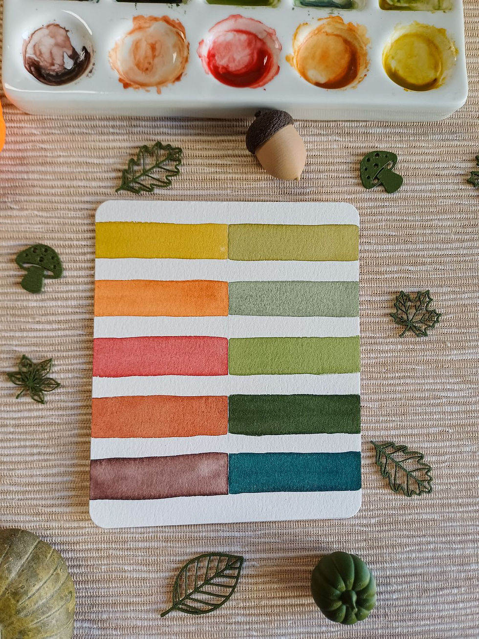 Miniaturbild: Kräutergarten-Set, handgemachte Aquarellfarben in Künstlerqualität, Aquarellset