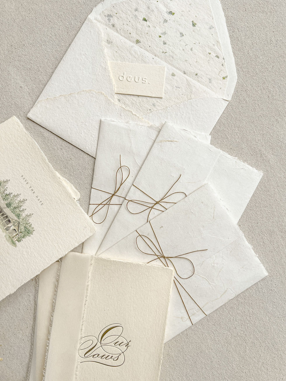 Thumbnail: Custom Wedding Invitation Suite 47