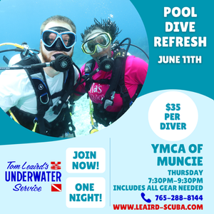Click here to see more information and to sign up for a Dive Refresher Session. 