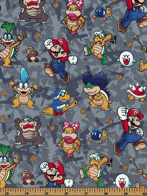 Super Mario Bros Nintendo Fabric
