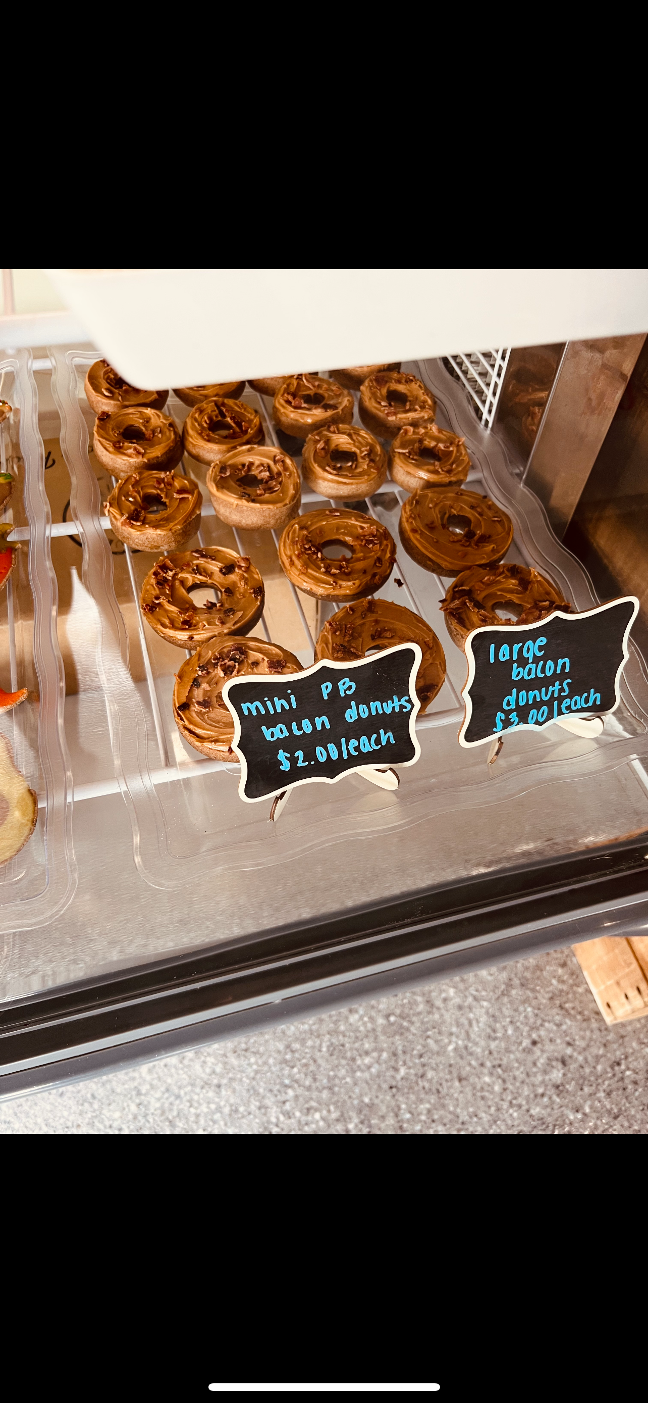 Peanut Butter Bacon Doughnuts