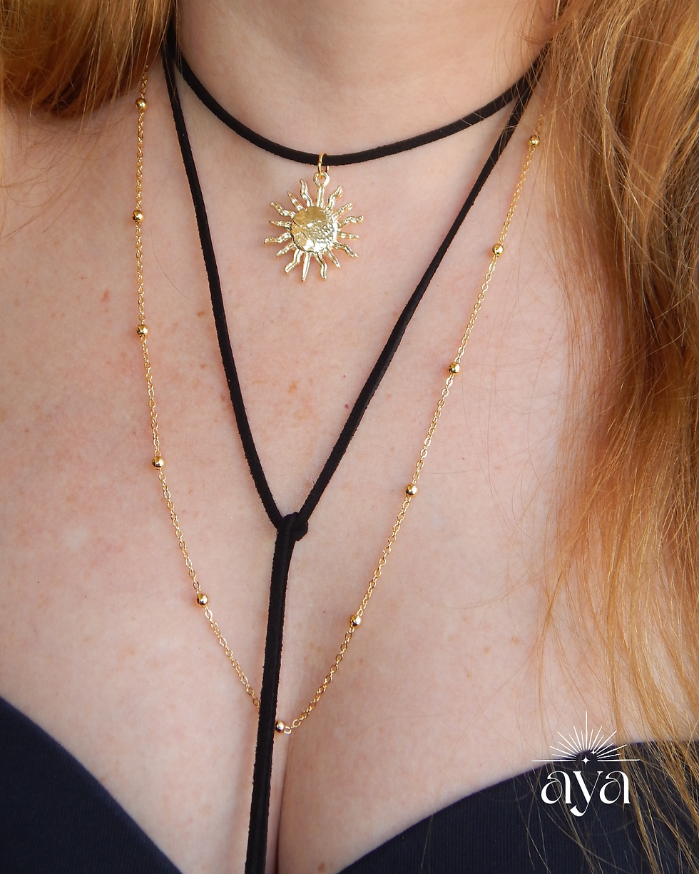 ✨ Colar Astro – Sol Radiante ✨