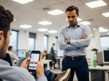 celular no trabalho