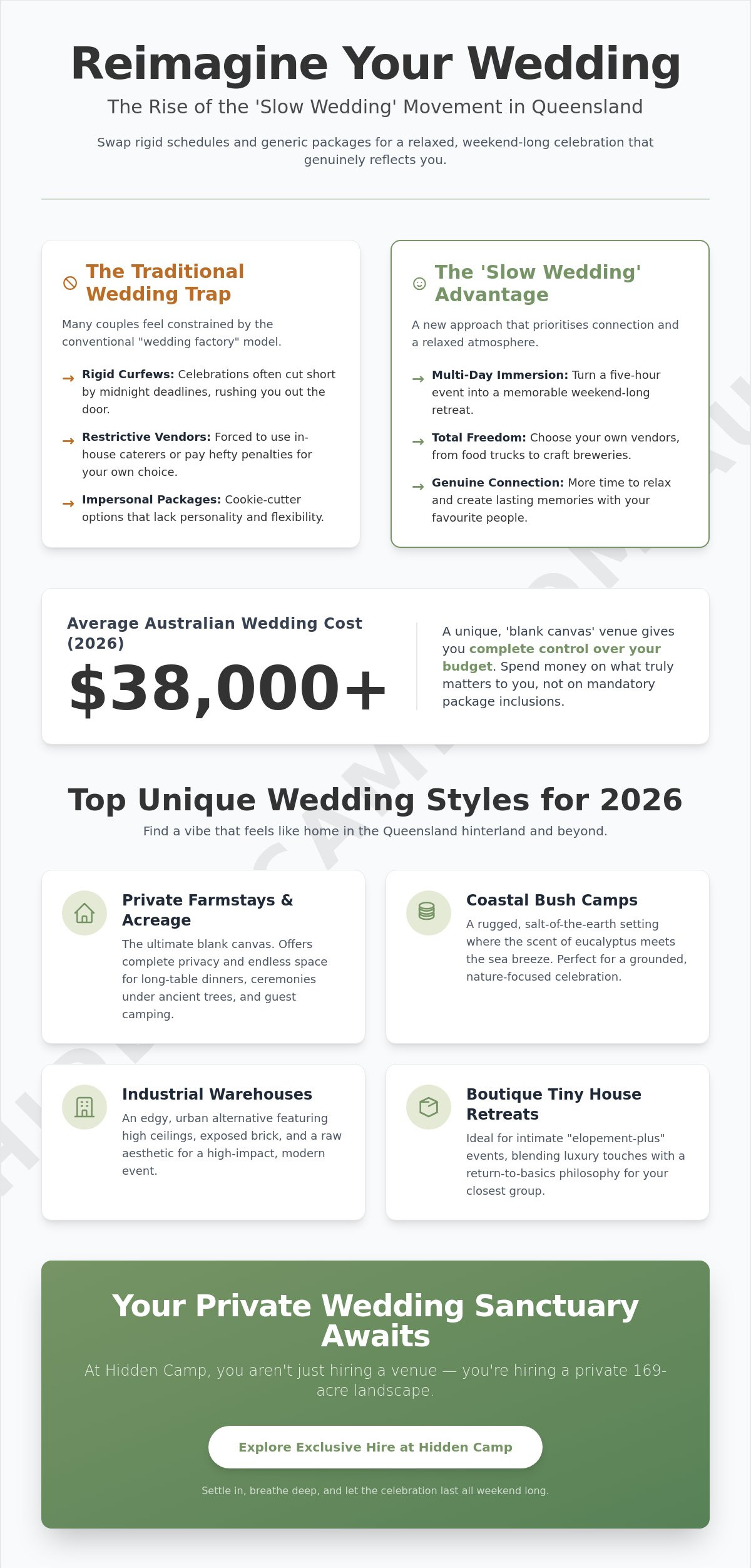 Unique wedding venue Queensland