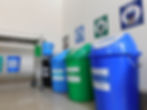 Plastic bins for segregating medical waste