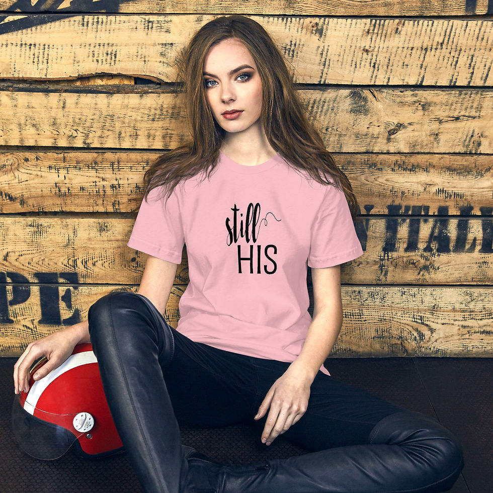 Thumbnail: Still His Tee with Printed Lettering 