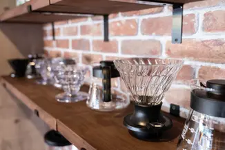 Garage T-Squareのカフェで使用するドリップコーヒー用の器具類