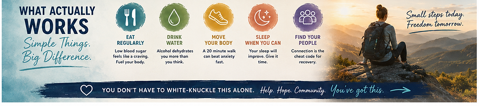 What actually works to support you with quitting alcohol.
