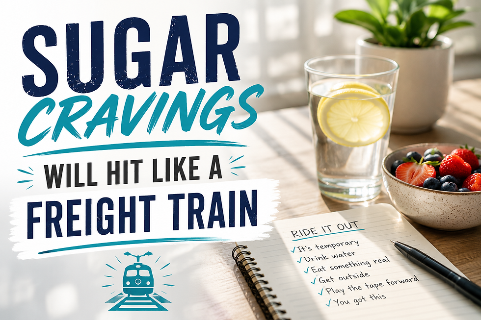 Sugar cravings when getting sober