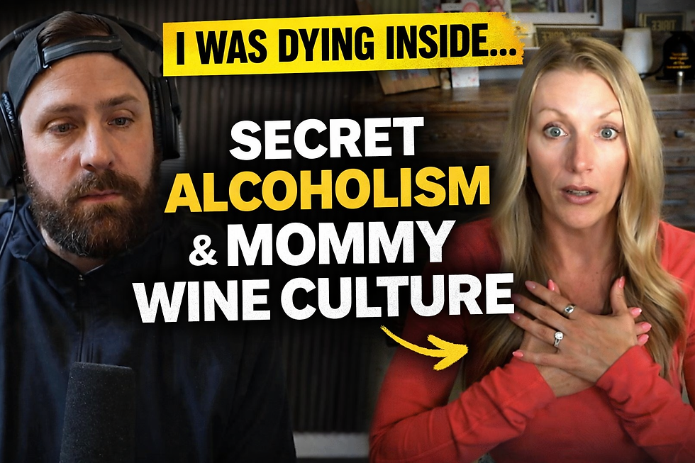 Ashley Jo sharing her story with host Brad McLeod on the Sober Motivation Podcast