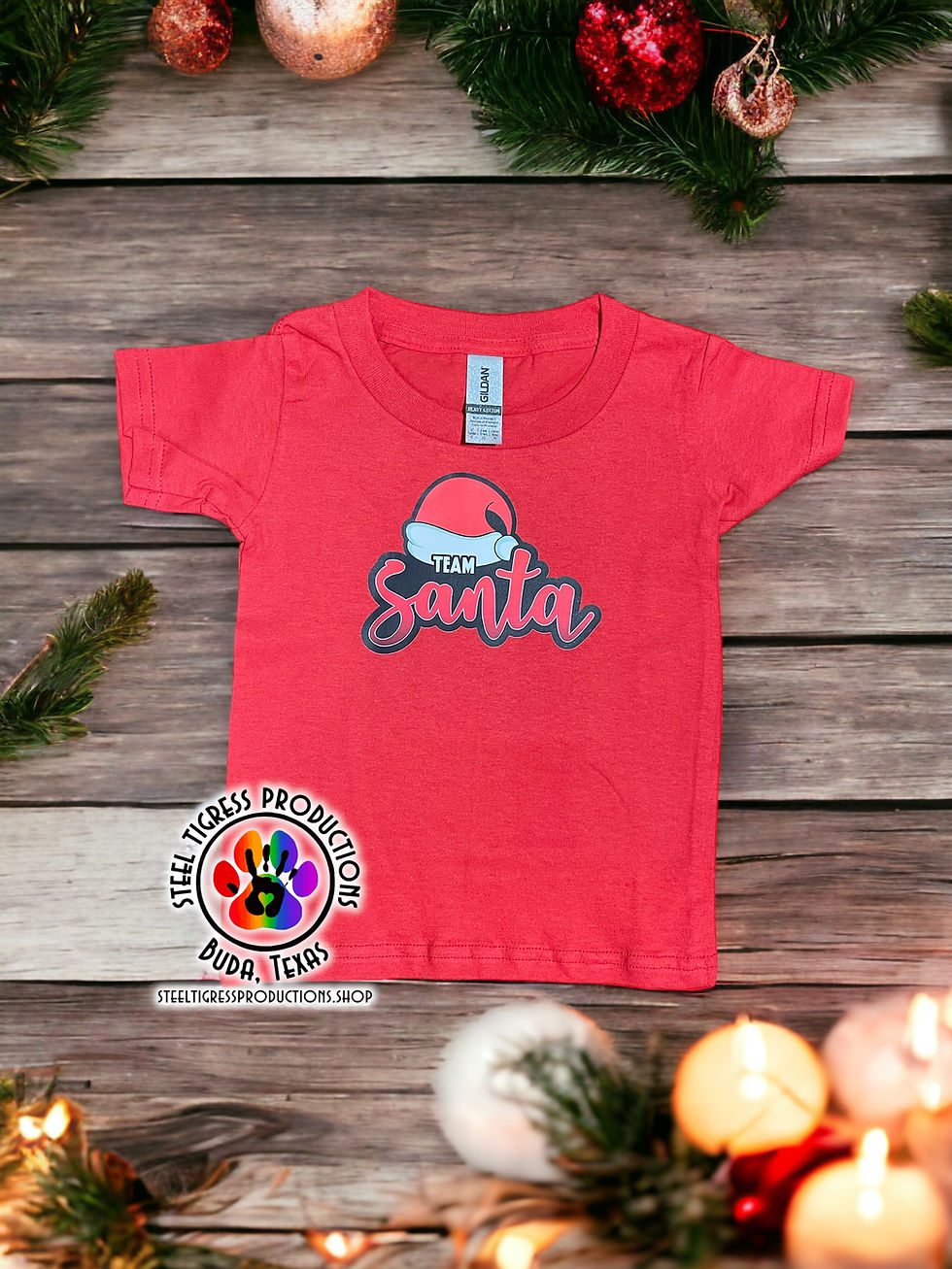 Thumbnail: "Team Santa" Design Adult Tee