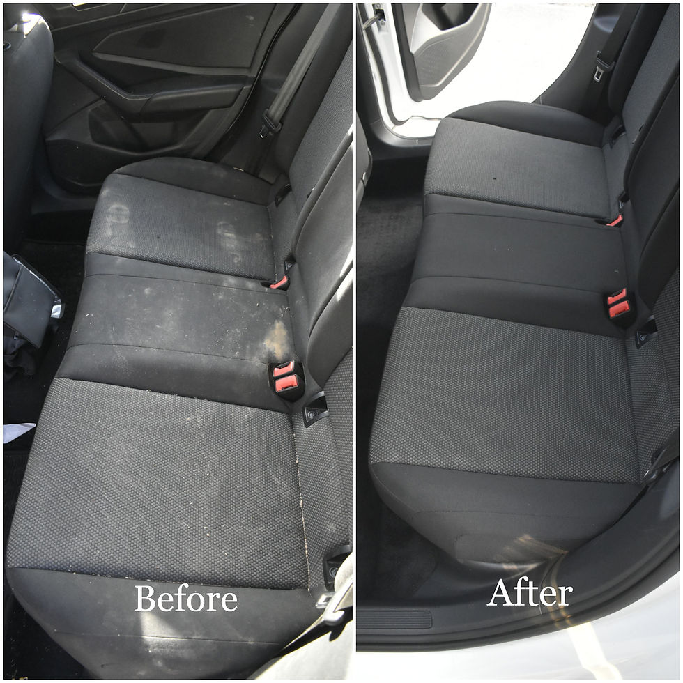 Before & After of Seat Shampooing Service