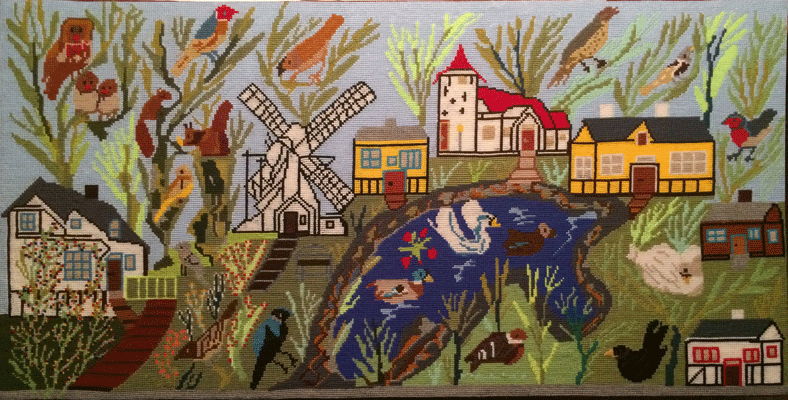 Mon village natal "Hansted" avec son moulin