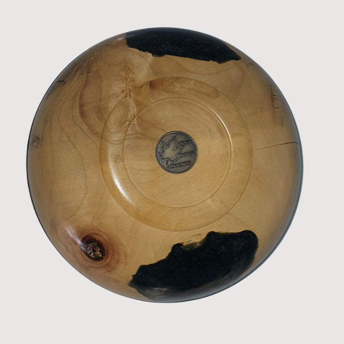 섬네일: Maple bowl silver wedding ring