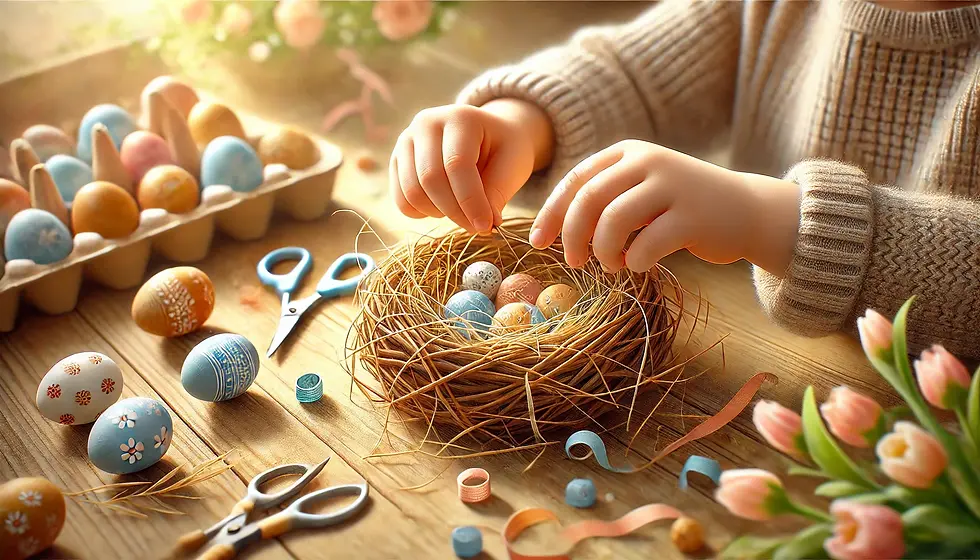 Osternest basteln